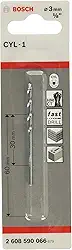 Bosch Broca CYL-1 para concreto Ø3 x 30 x 60 mm