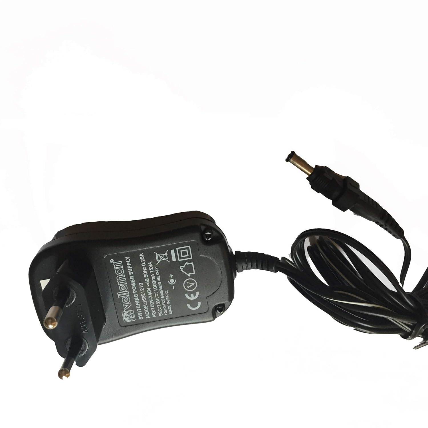 Velleman PS1208USA 12Vdc/800Ma Non-Regulated Adapter