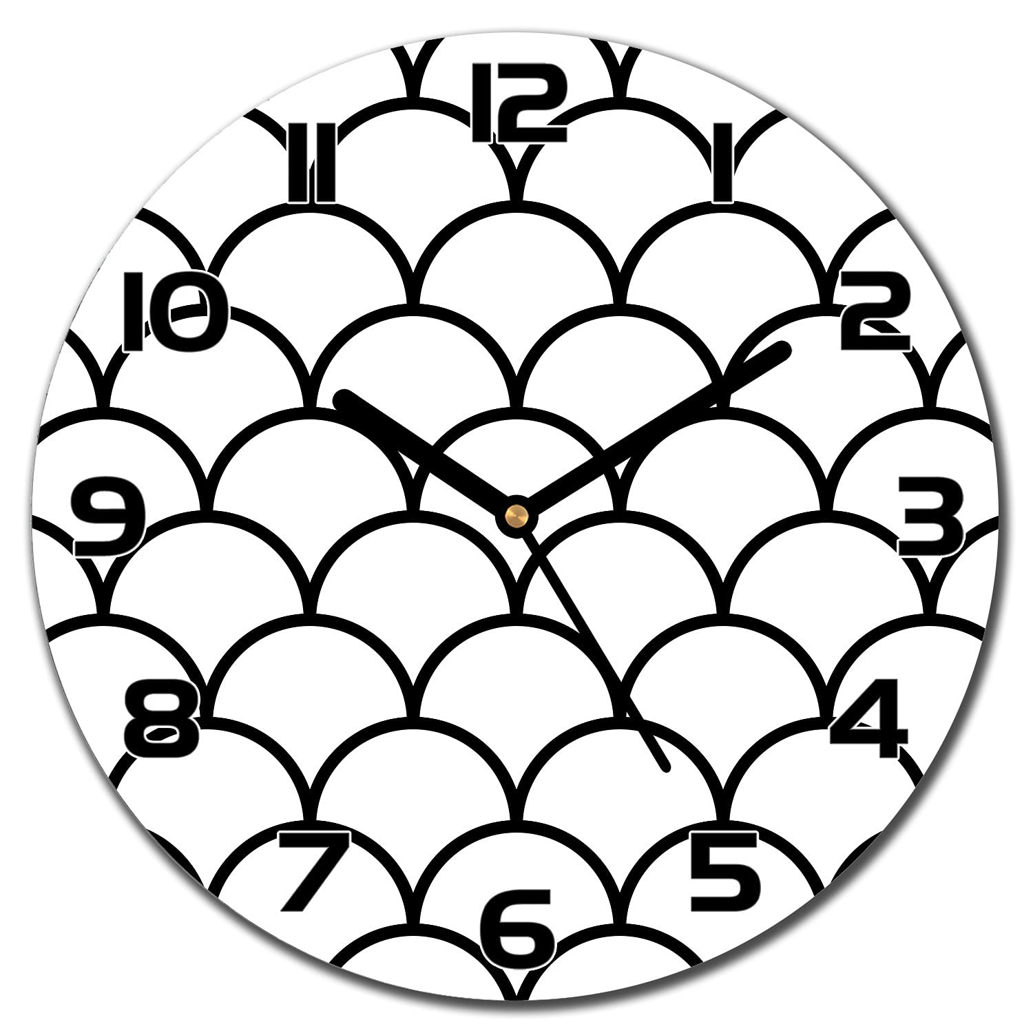 Horloge en verre sécurité moderne avec impression haute définition
