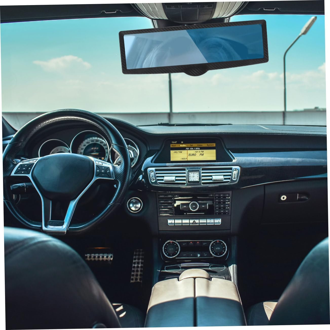 Ciieeo Adjustable Car Rearview Mirror Interior Rearview Mirror Suction Cup Visor