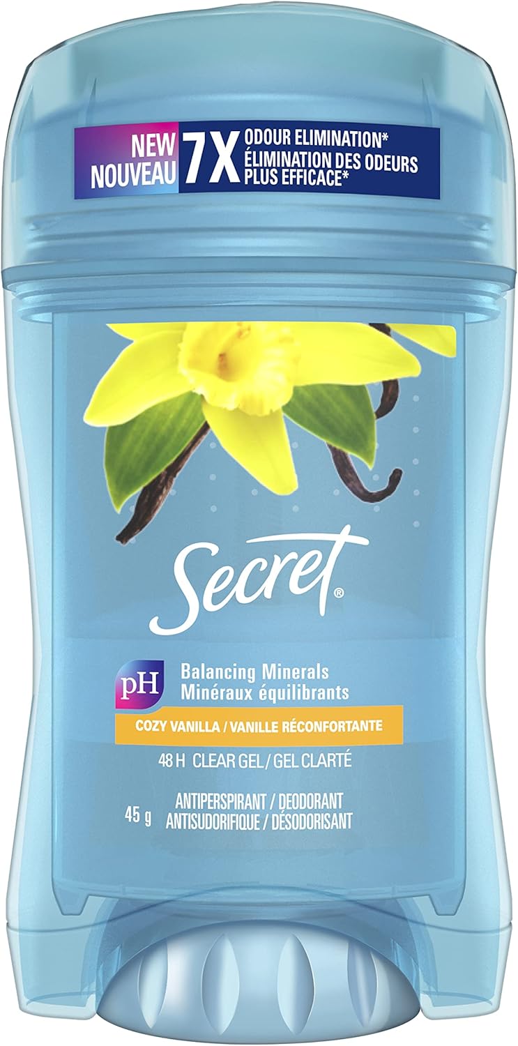 Secret Clear Gel Antiperspirant and Deodorant, Vanilla Scent, 45 grams Amazon.ca Beauty