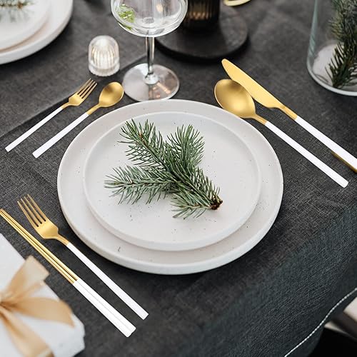 Miniatura 52 de AARainbow Juego de cubiertos de acero inoxidable de 8 piezas, portátil, reutilizable, juego de utensilios de viaje, incluye palillos, cuchillo