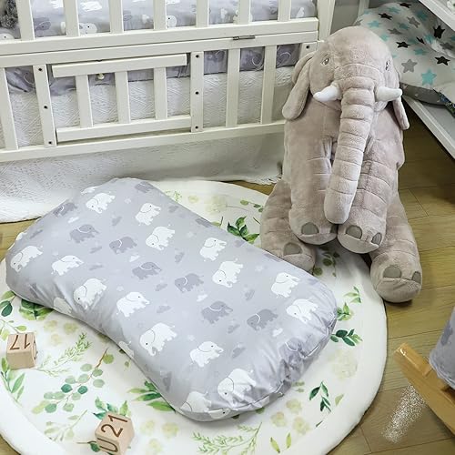 Miniatura 7 de Fundas para tumbona de bebé, funda para tumbona de recién nacido, funda extraíble para tumbona acolchada de bebé, ajuste cómodo (tumbona no incluida)