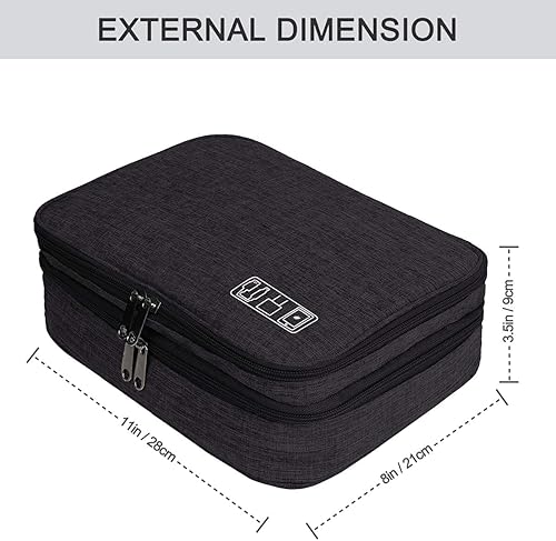 Miniatura 6 de Organizador de electrónica, Jelly Comb, accesorios electrónicos, bolsa organizadora de cables, impermeable, bolsa de almacenamiento para cable de