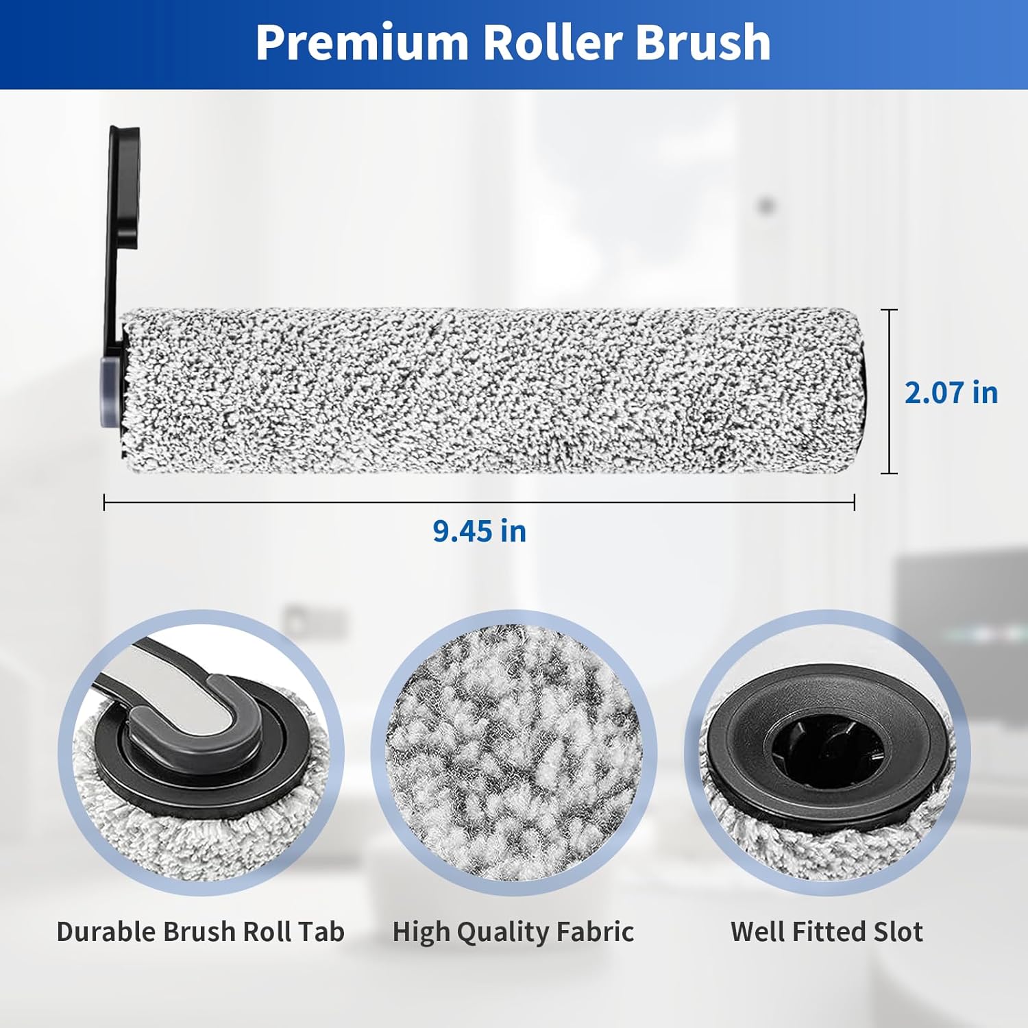 Floor One S5 Replacement Parts for Tineco Floor ONE S5/Floor One S5 Pro Smart Cordless Wet Dry Vacuum Cleaner,Tineco Accessories inclue 3 HEPA Filters & 3 Brush Rollers