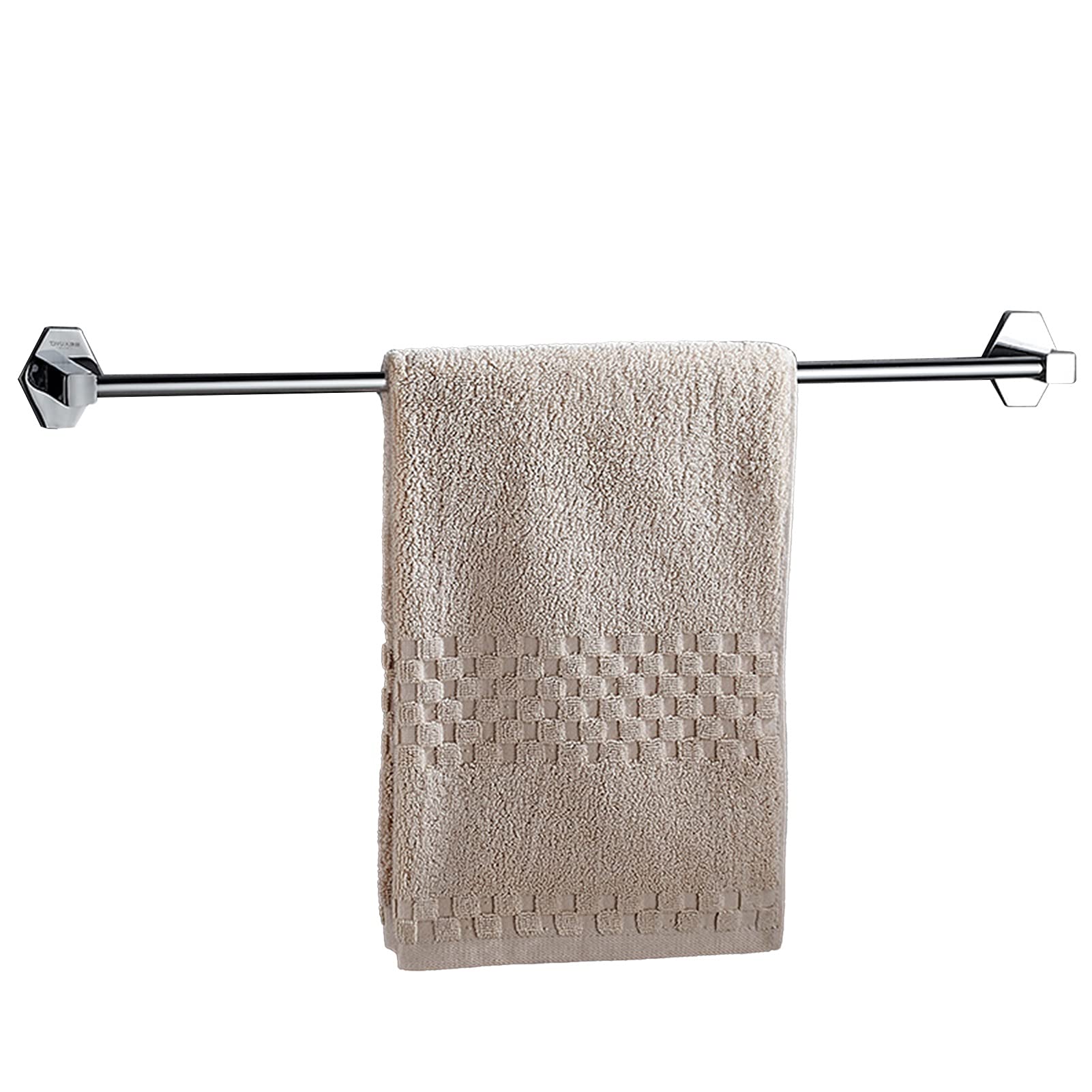 LMYSXAOZ 40cm-80cm, Wall Mounted Towel Bar, Creative Copper Basic Rod for Kitchen Bathroom, Shower Accessories, Silver (Size : 70cm)