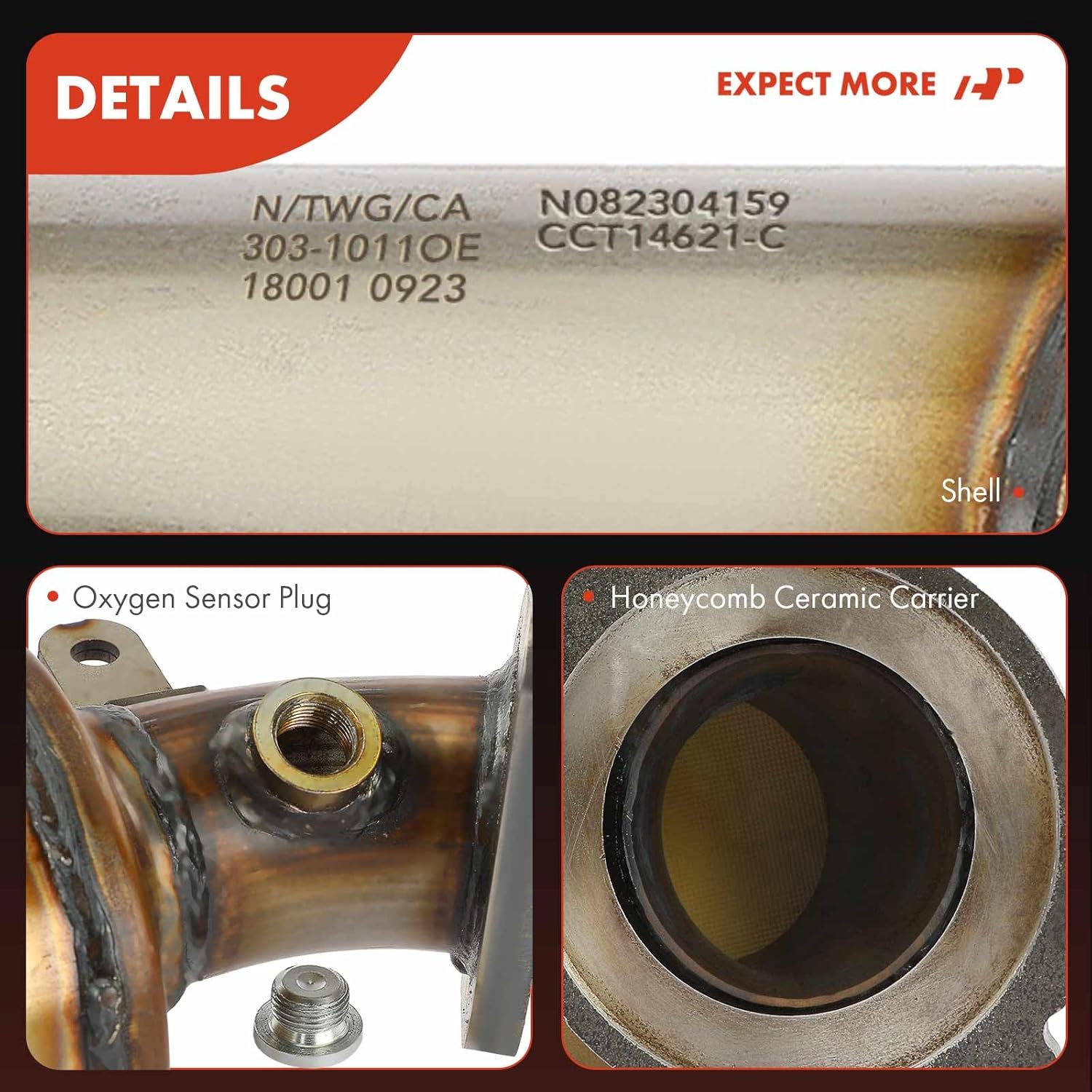 A-Premium Front Catalytic Converter Kit Direct-Fit Compatible with Cadillac CTS 2014-2015, ATS 2013-2015, 2.0L, EPA Compliant, Replace# 19420102