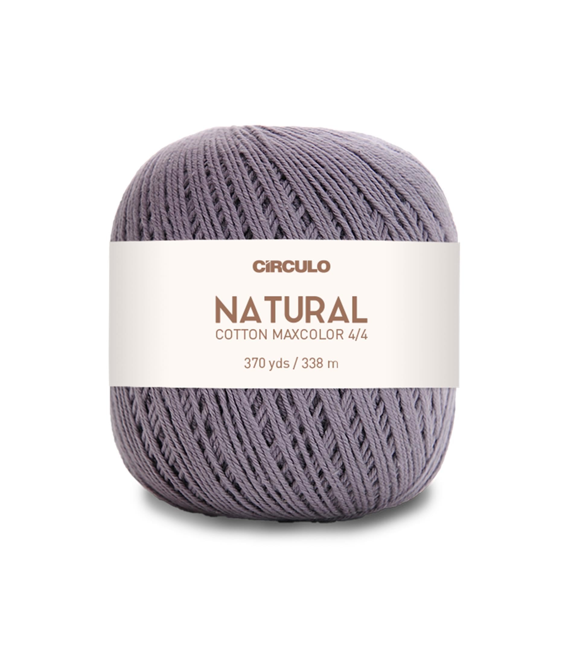 Natural Cotton Maxcolor 4/4 by Círculo – 100% Brazilian Virgin Cotton (Pack of 1 Ball) – 369 yds, 7 oz – DK (8336)