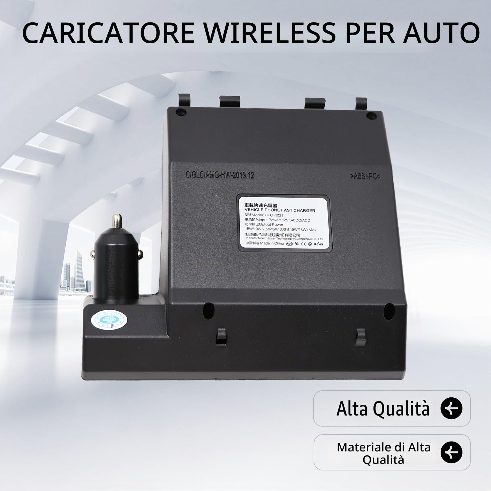 Caricabatterie wireless per auto QI caricabatterie wireless compatibile con Classe C W205 GLC X253 caricabatterie wireless per auto caricabatterie wireless per auto