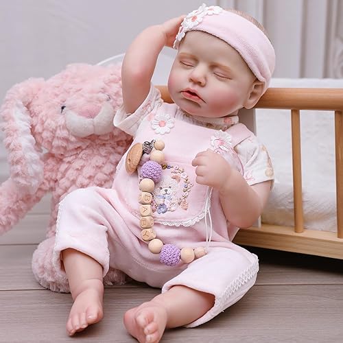 Miniatura 3 de Muñecas Reborn Baby  Muñecas de bebé reales de 20 pulgadas que se ven reales, muñeca de vinilo de cuerpo completo, recién nacido realista con