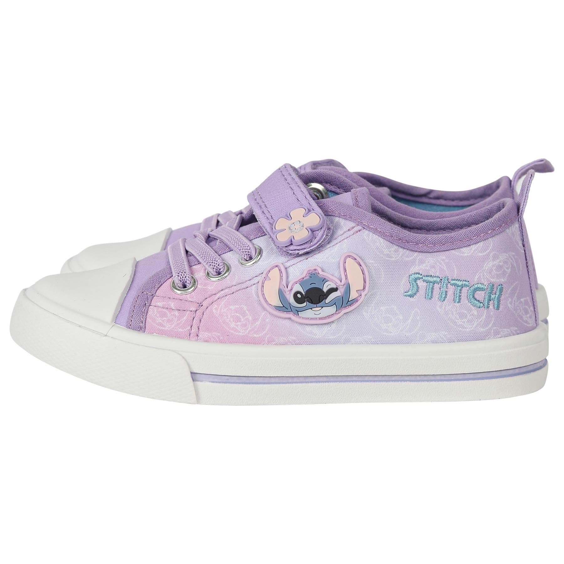 Disney A2Z 4 - Zapatillas deportivas de poliuretano con licencia oficial, con correa de cierre táctil y diseño floral exclusivo de A2Z 4 para niños, talla 8-1
