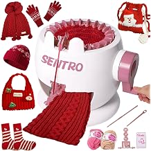 PKHOUHYI Sentro 22 Knitting Machine, Sentro 22 Needles Knitting Machine Automatic Circular Weaving Spinning Knitting Loom Machine Kit for Adults and Beginners for Kintting Toys/Scarf/Hats/Sweater