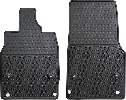 Matericuo Car Floor Mats Custom Fit for Corvette C8 2020-2023 Black Rubber Auto Liner Mats All Weather Protection Heavy Duty Odorless
