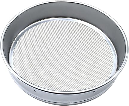 Dia 20cm From 4 Mesh To 60 Mesh Stainless Steel Net Chroming Body Test Sieve Standard Test Sieve Laboratory Sieve Flour Sieve For Baking Fine Mesh Stainless Steel