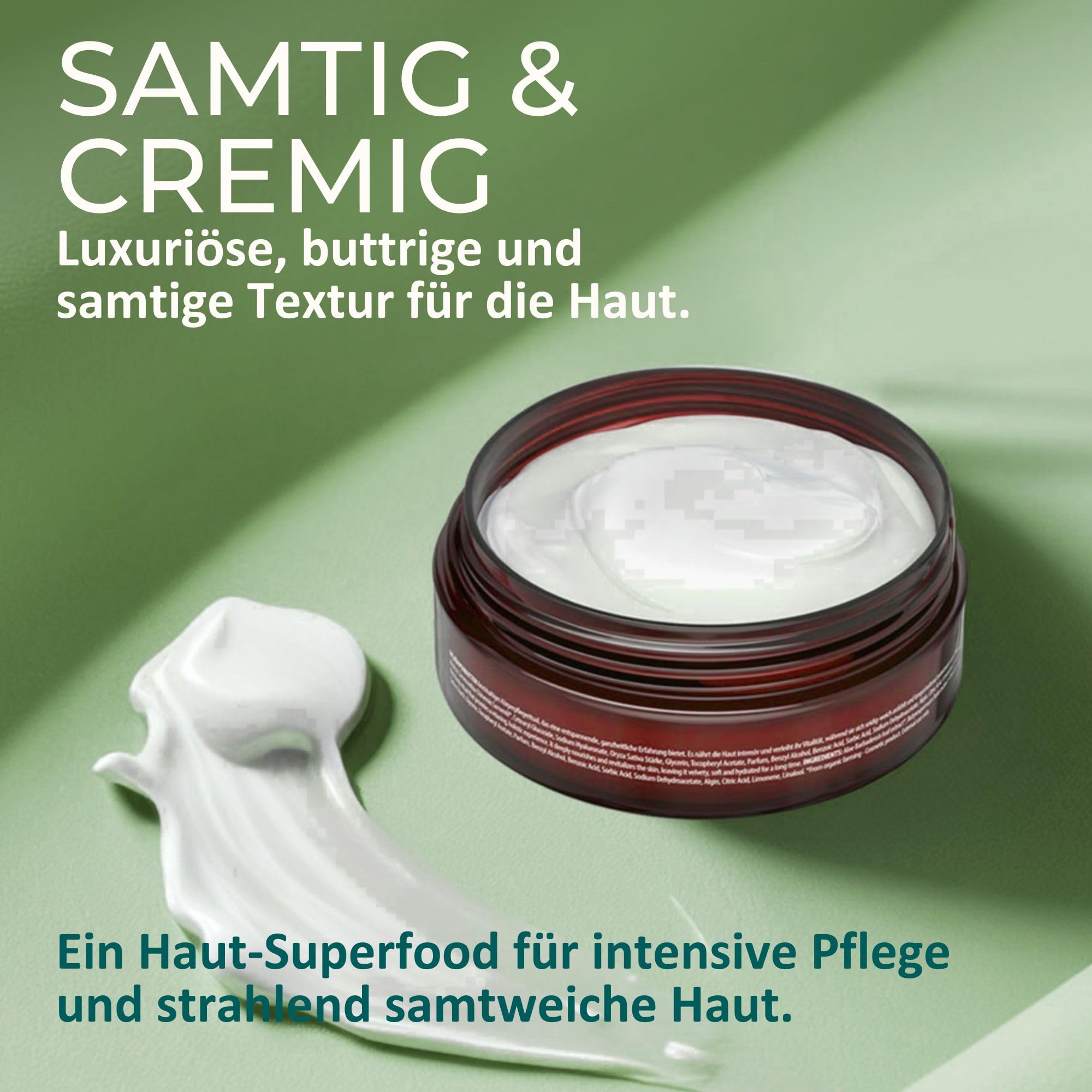 Body Cream, Organic Shea Butter Superfood Body Butter for Dry Skin, Deeply Nourishing, Moisturising & Revitalising - Image 4