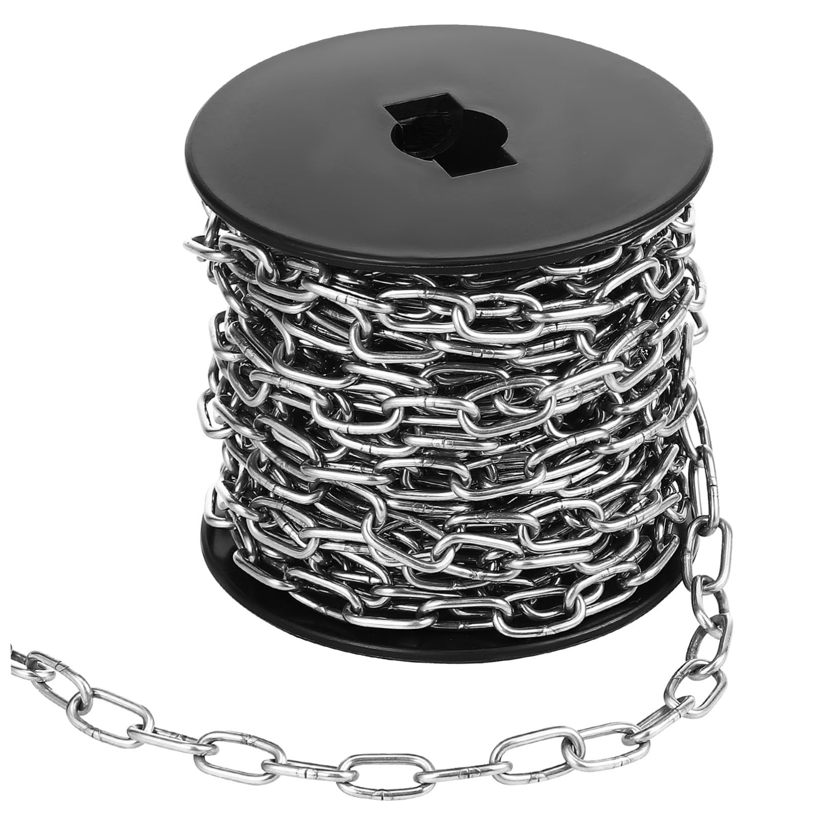 FUNOMOCYA Stainless Steel Link Chain Light Duty Utility Chain for Home Outdoor Camping and Hanging Applications