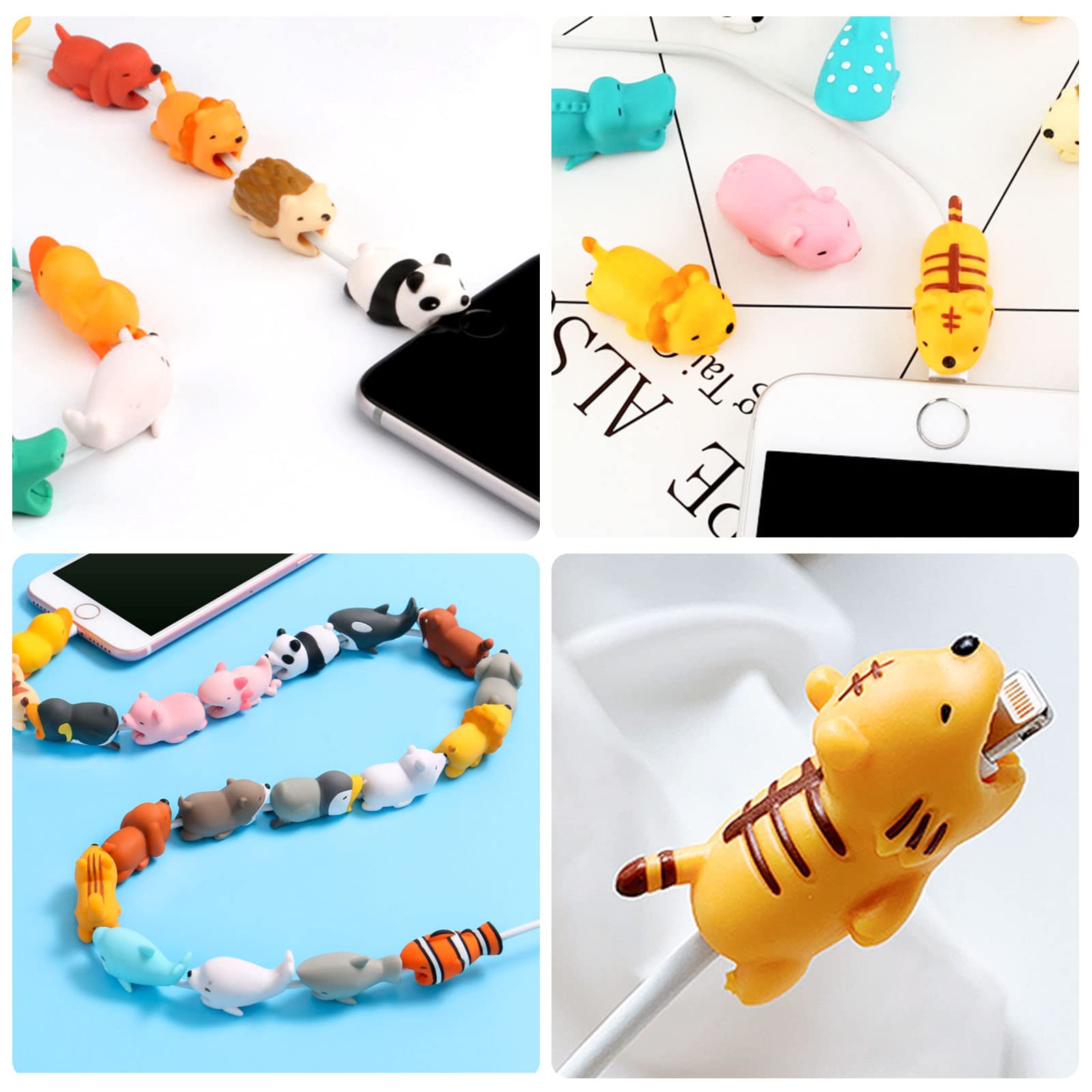 35 Protège-Câbles En Silicone - Pour Chargeur, Téléphone, Animaux - Anti-Casse