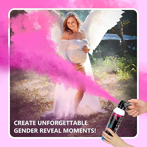 Miniatura 6 de Extintor de revelación de género, 2 paquetes, ideas de revelación de género, ideas de fiesta de revelación de bebé 100% biodegrables para
