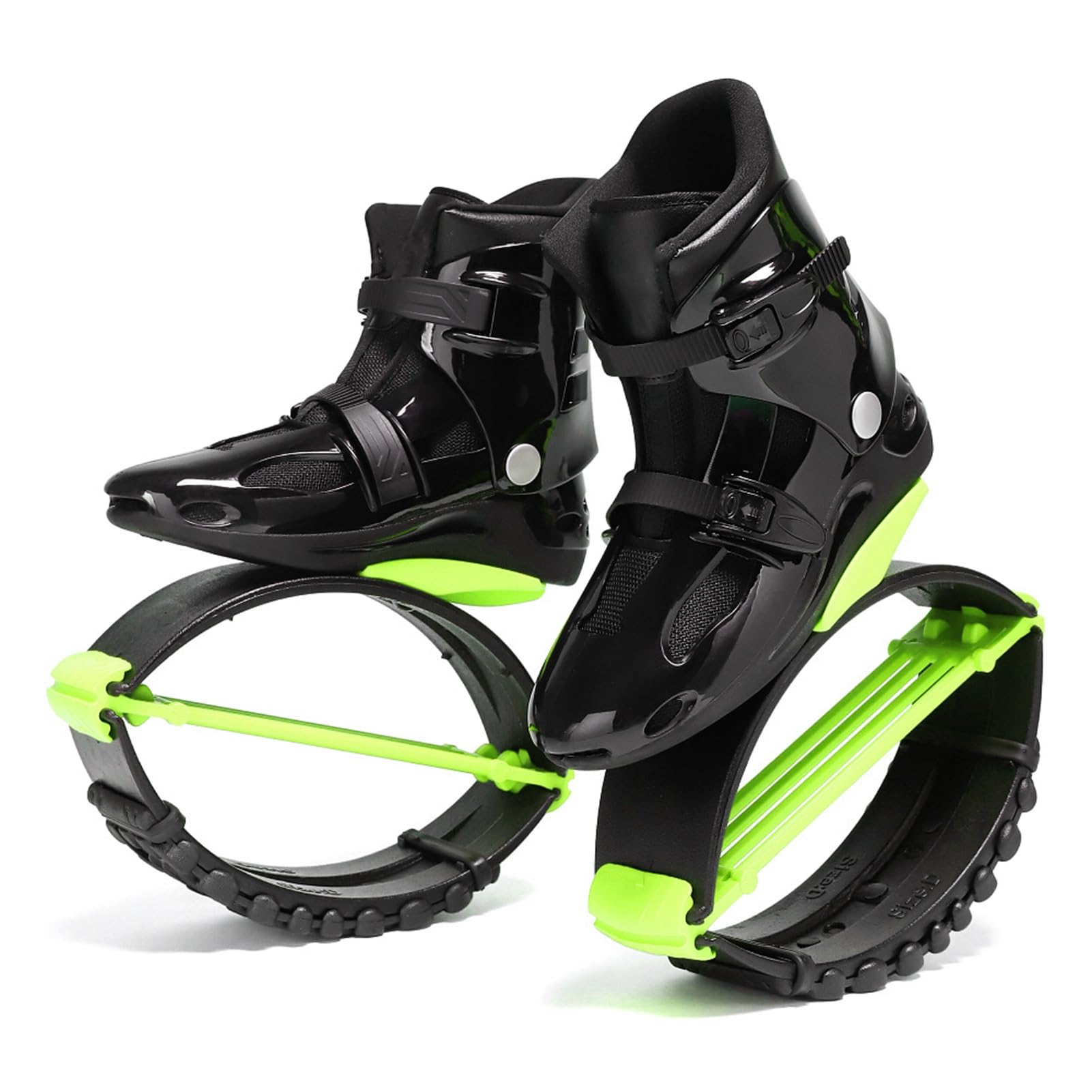 Kphymod Men's Black Green Jumps Shoes Kangaroo Jumping Shoes 35-37 Eu/38-40 Eu/41-43Eu Moon Shoes Fitness Exercise Workout Jumps Shoes Exercise Outdoor Running Boots(Medium)