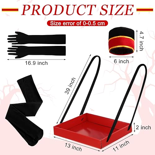 Vista 2 de Mepase 15 bandejas de aperitivos para niñas, accesorios de disfraz de noche de película, bandeja de palomitas de maíz, sombrero, guantes, medias