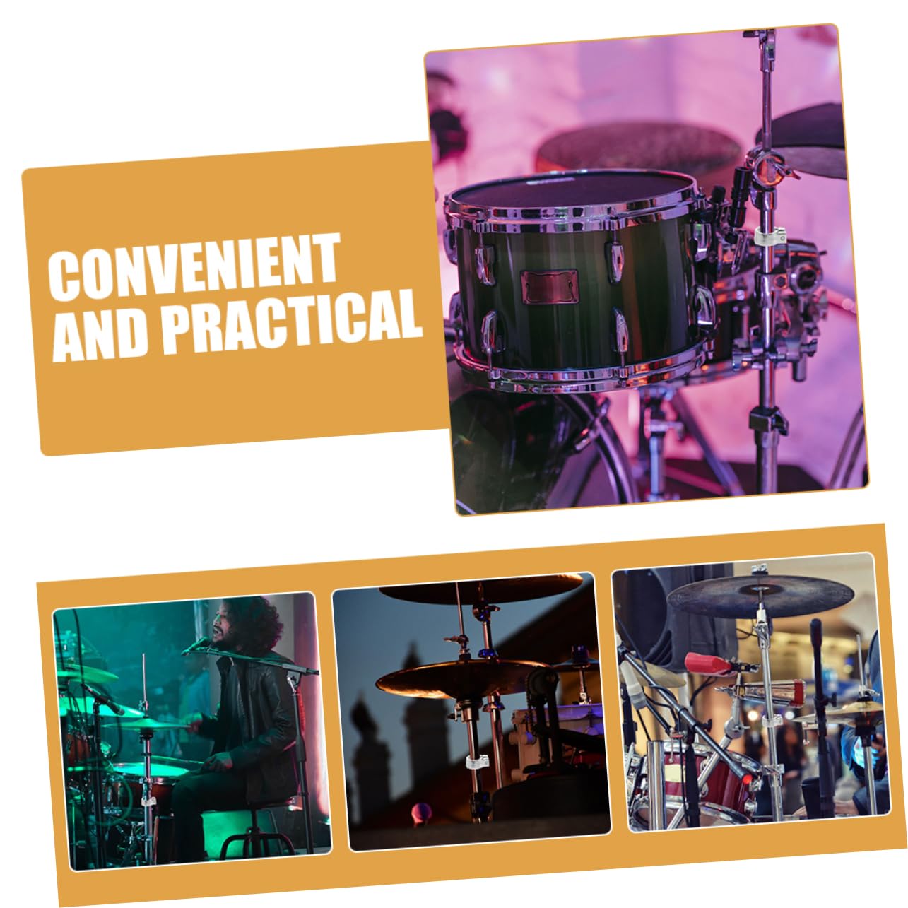 ULDIGI Drum Rack Memory Lock Metal Cowbell Bracket Clamp Drum Stand Mount Memory Lock Replacement Parts