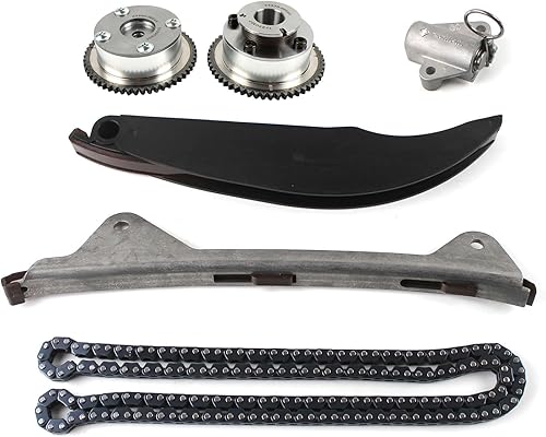 Miniatura 1 de PANGOLIN 24321-2E010 Kit de cadena de distribución con 2 piezas de admisión y escape VVT engranaje piñón para Kia Soul Forte Cerato Tucson Forte5