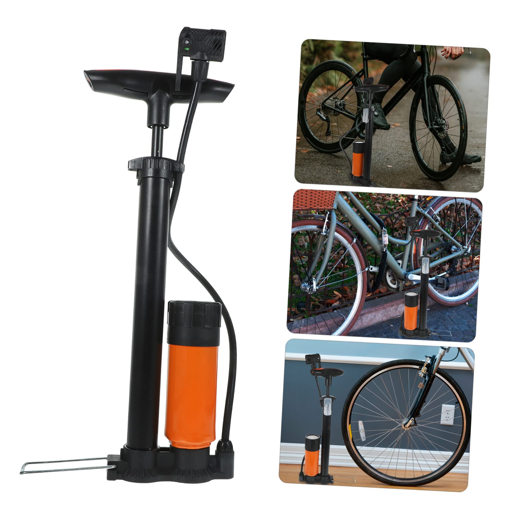 UKCOCO Bomba De Aire Portátil para Bicicleta De Alta Presión Inflador De Neumáticos Doméstico para Ciclismo Accesorio De Inflado De Aire para Bicicleta y Moto
