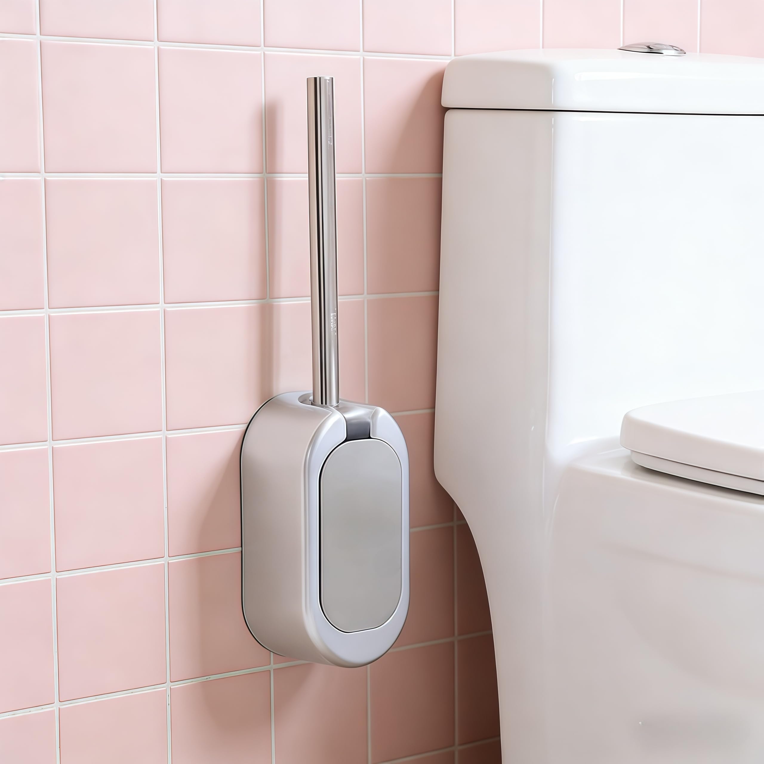 Set scopino for WC in ABS e acciaio inox