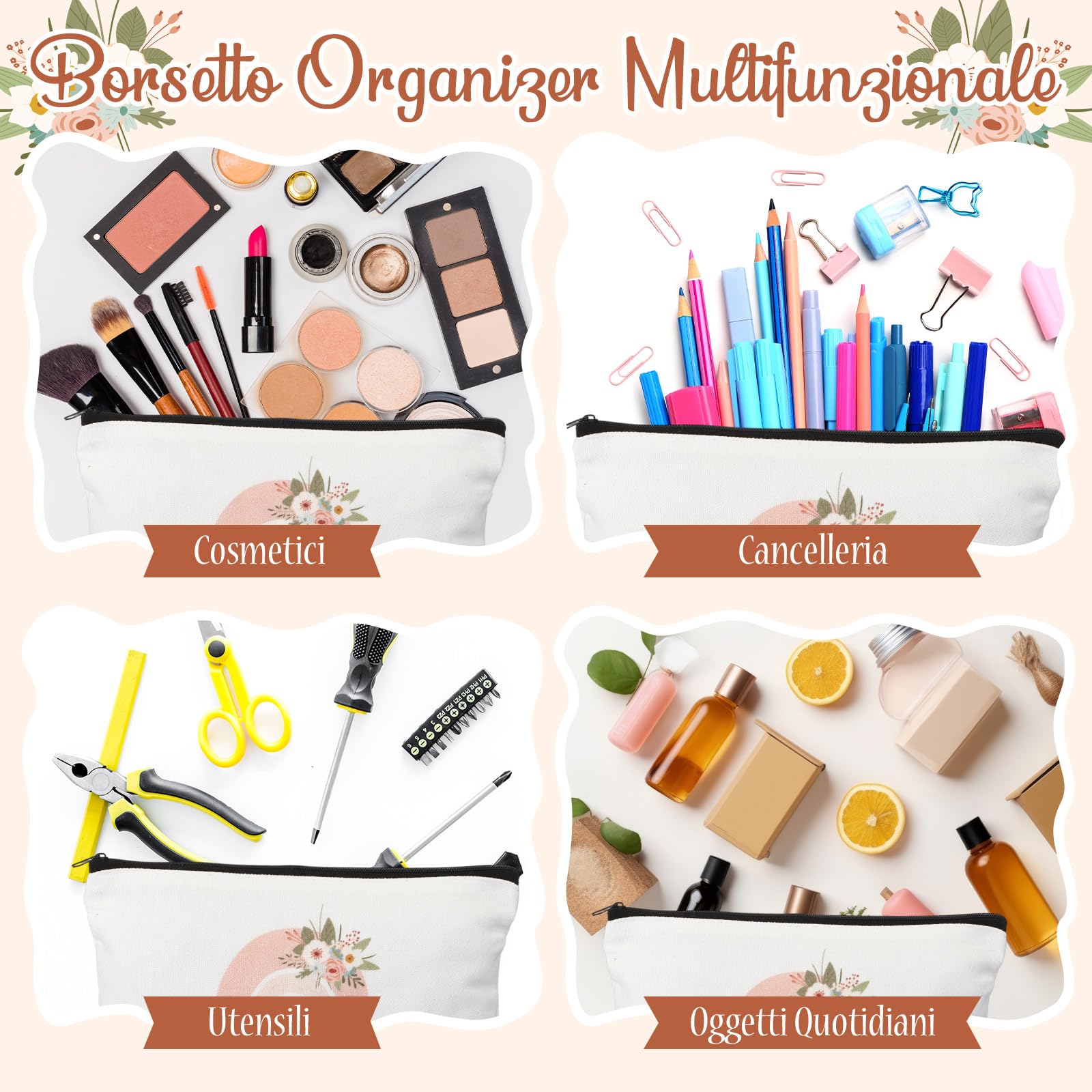 Xuniea Regalo per Maestra Fine Anno, Trousse da Trucco Arcobaleno con Portachiavi Motivazionale, Idee per Insegnante, Collega o Amica, Regalo Laurea, Compleanno, Dimissioni Giorno degli Insegnanti