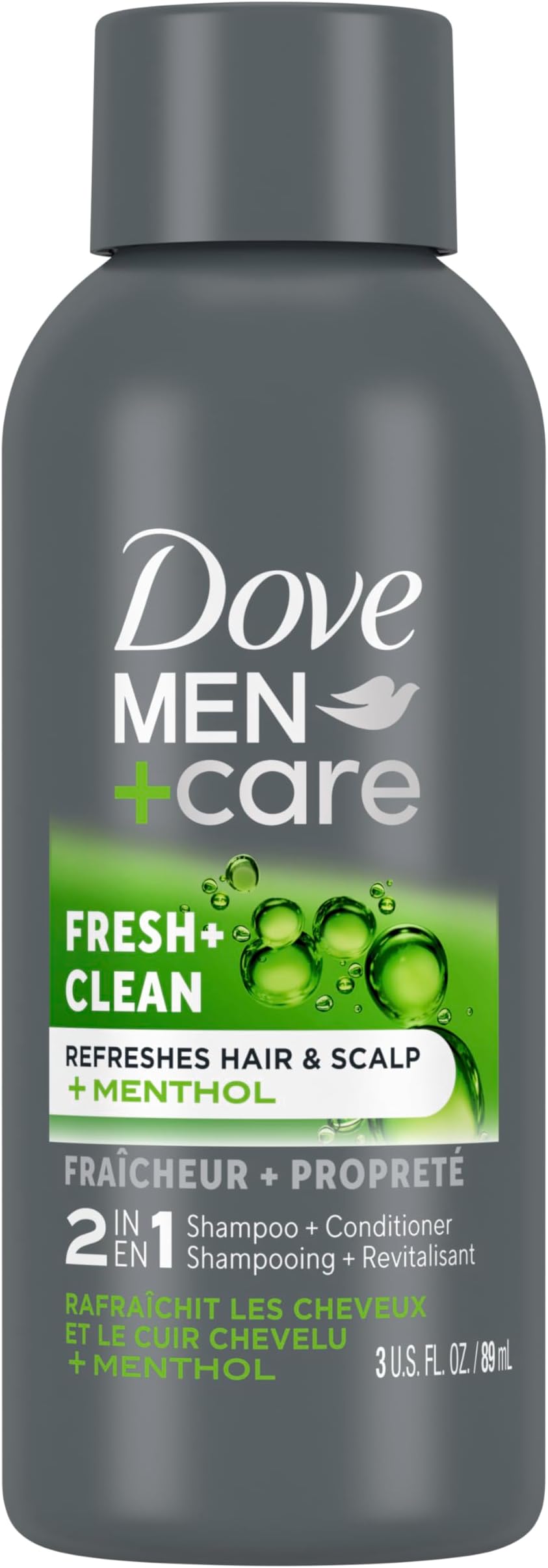MEN + CARE Fortifying 2 in 1 Shampoo and Conditioner for Normal to Oily Hair Fresh and Clean with Caffeine Helps Strengthen Thinning Hair 3 oz