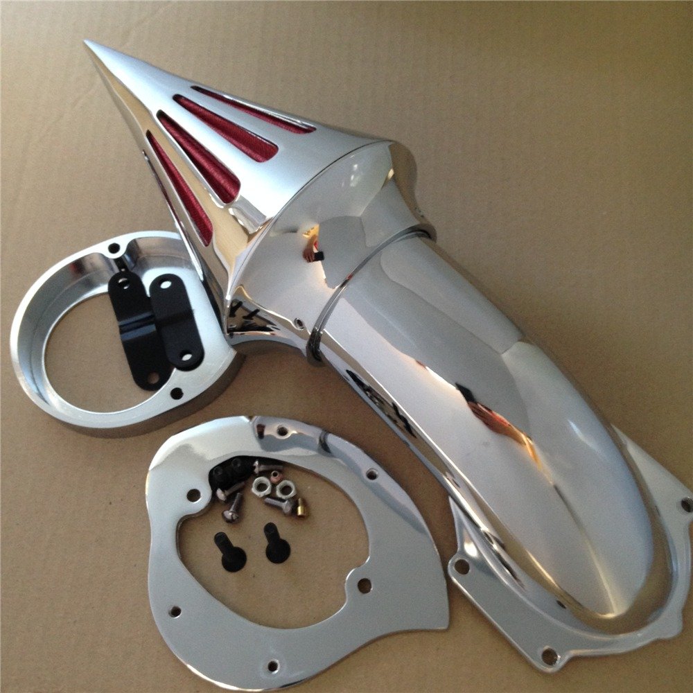 Zestawy filtrów powietrza filtr wlotowy kompatybilny z Yamaha Vstar V-Star 650 wszystkie roczniki 1986-2012 CHROM