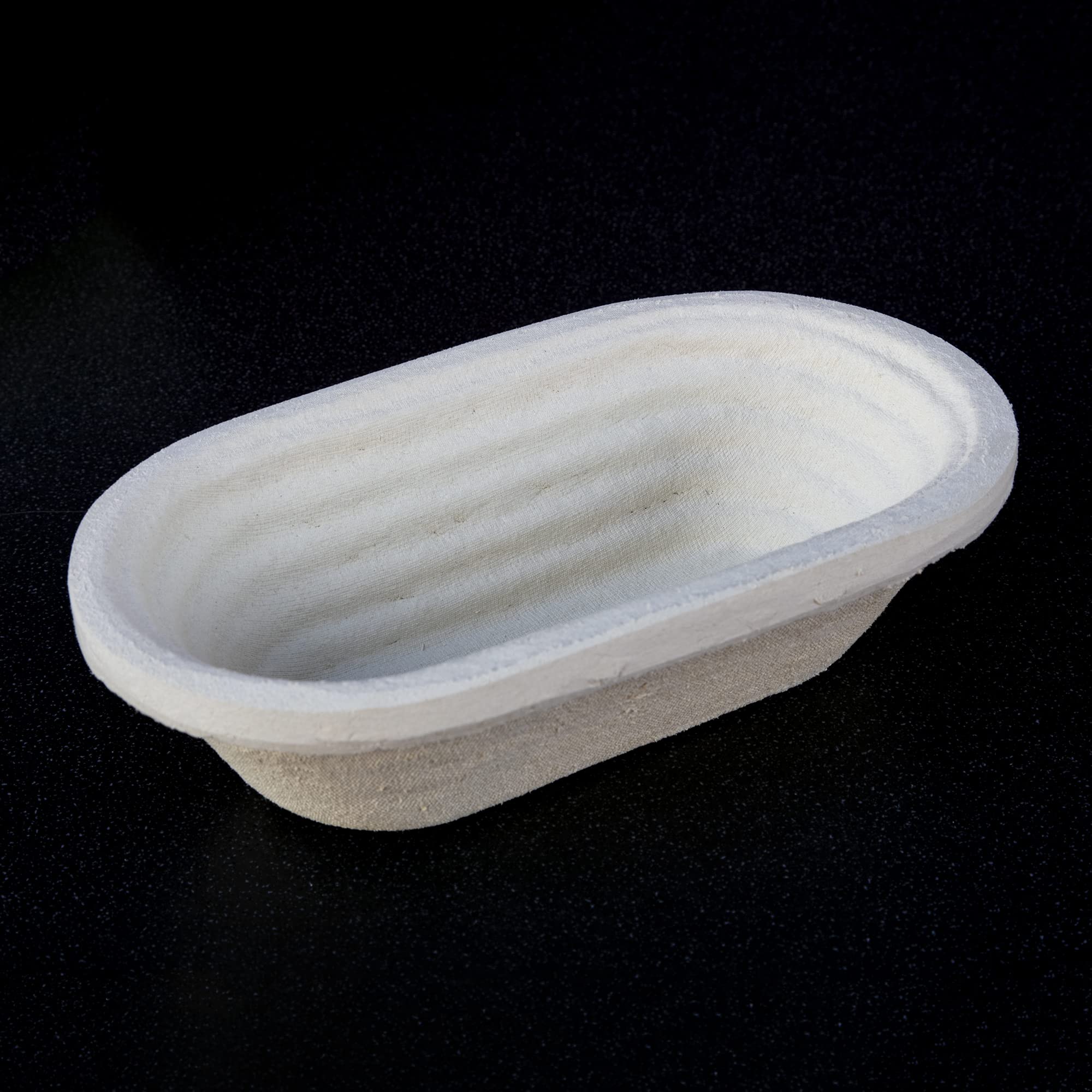 Professional Eco-Friendly 500g Oval Spiral Pattern Proofing Basket Banneton Brotform Brotformen Bread Making - Heavy Duty - Sustainable Wood Pulp Eco Friendly