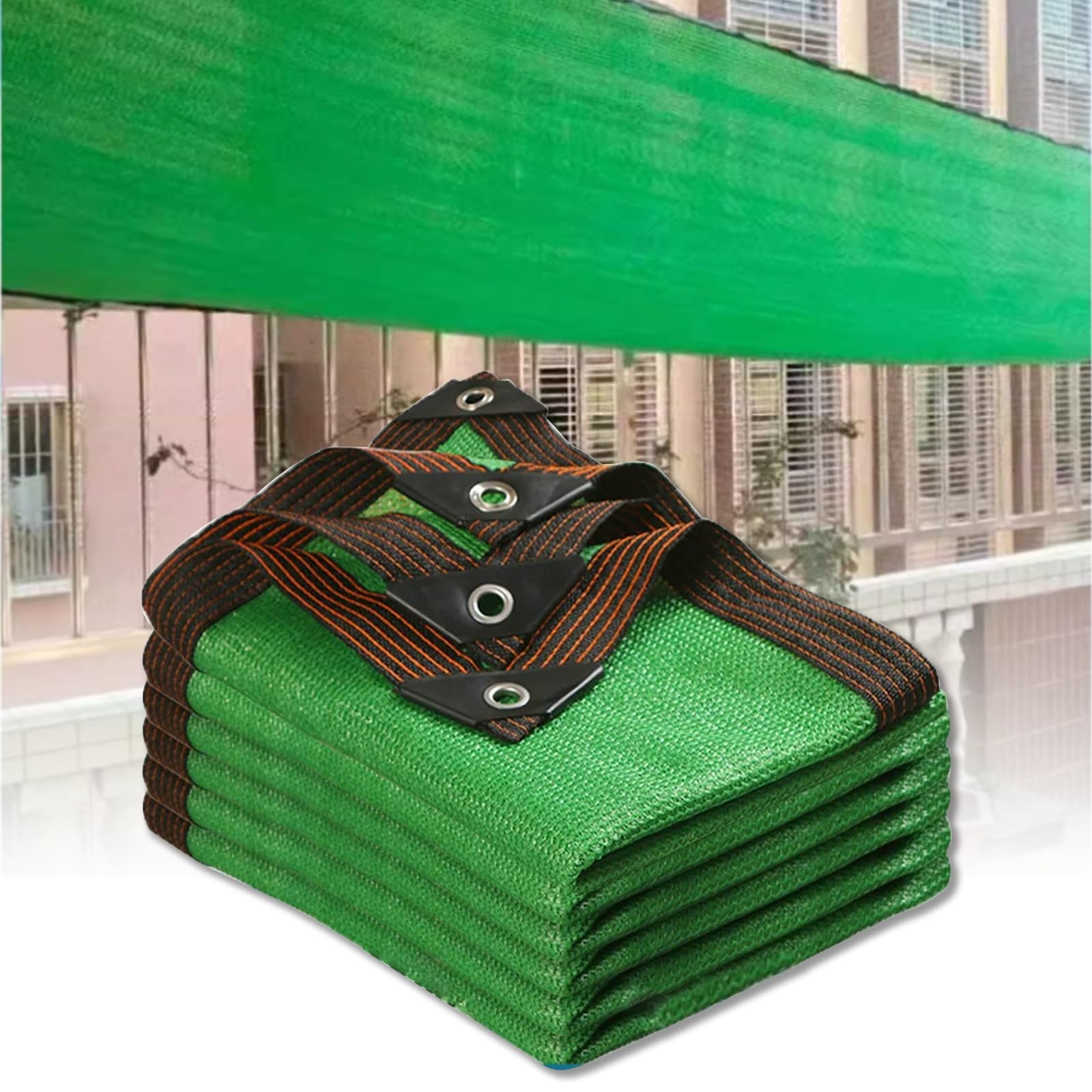 WQPMNYG Outdoor Awning Fabric with Grommets, 90% Light-Blocking, Ideal for Patios, Pergolas, Greenhouses, and Backyards