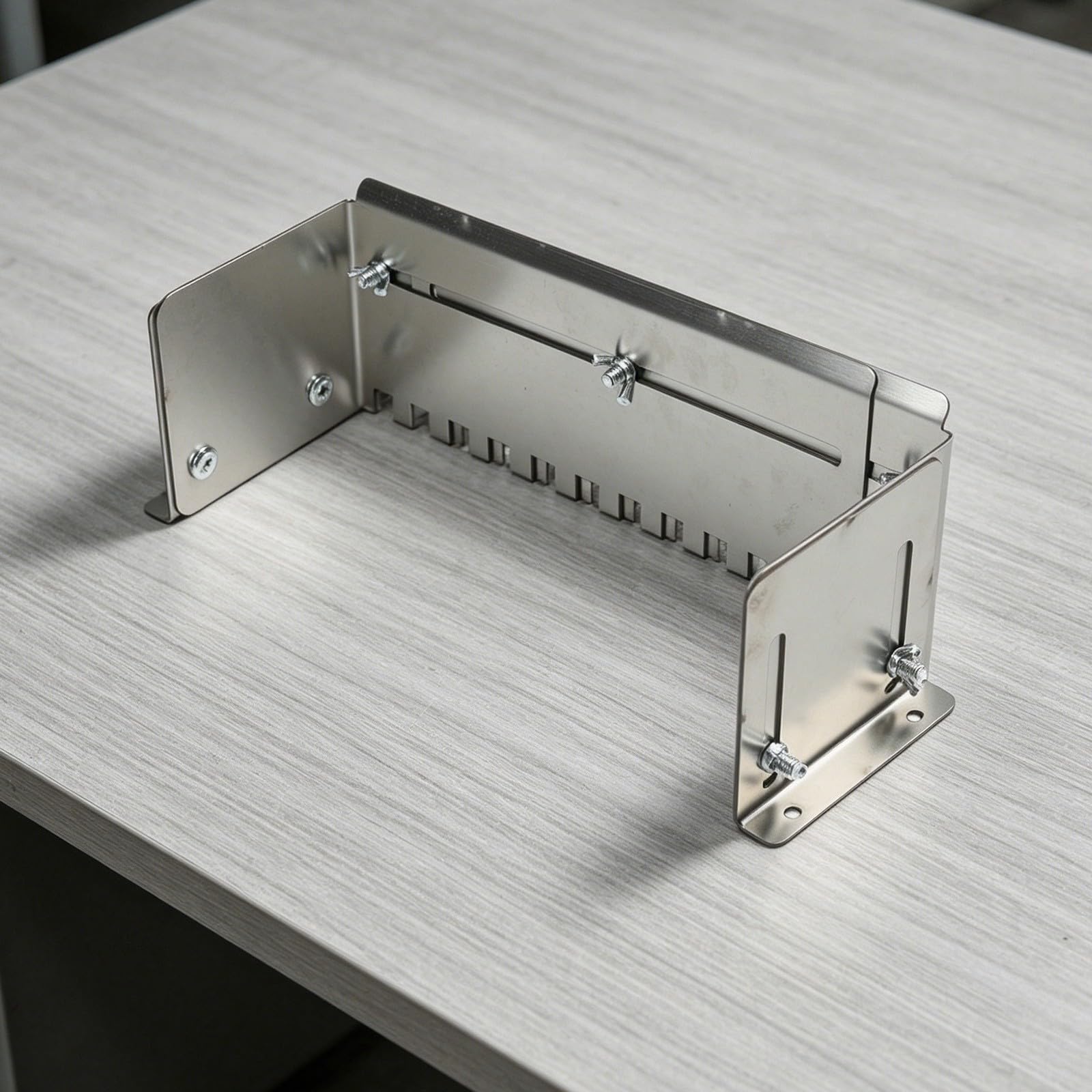Truelle crantée réglable en acier inoxydable robuste pour l'application de joint, outil pour carrelage, pose murale et au sol, construction professionnelle 30 cm (A)