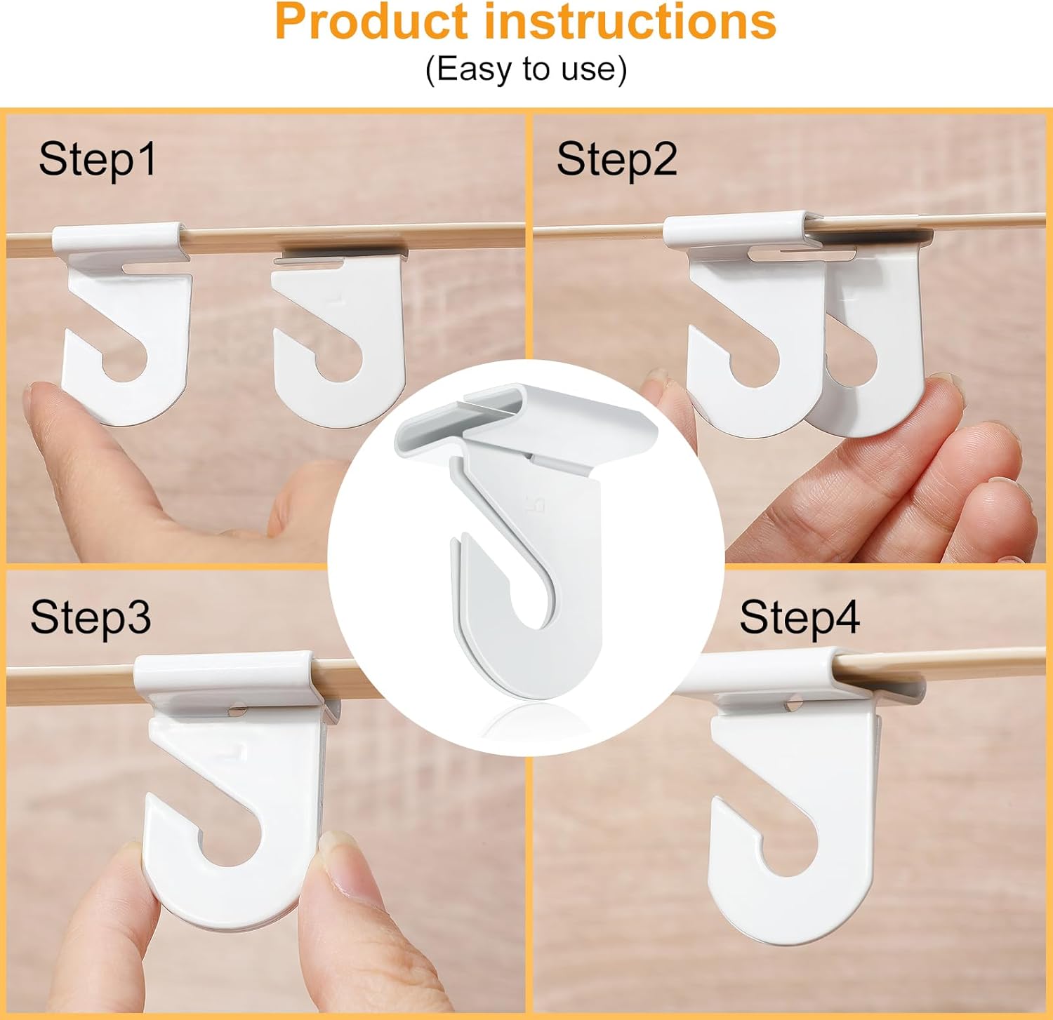 Vicenpal 200 Pair Drop Ceiling Hooks Bulk for Classrooms Hanging, Metal Suspended Track Tile Hooks Aluminum White Heavy Duty T Bar Clips, Hold up to 20 Lbs for School Offices Plants Decorations