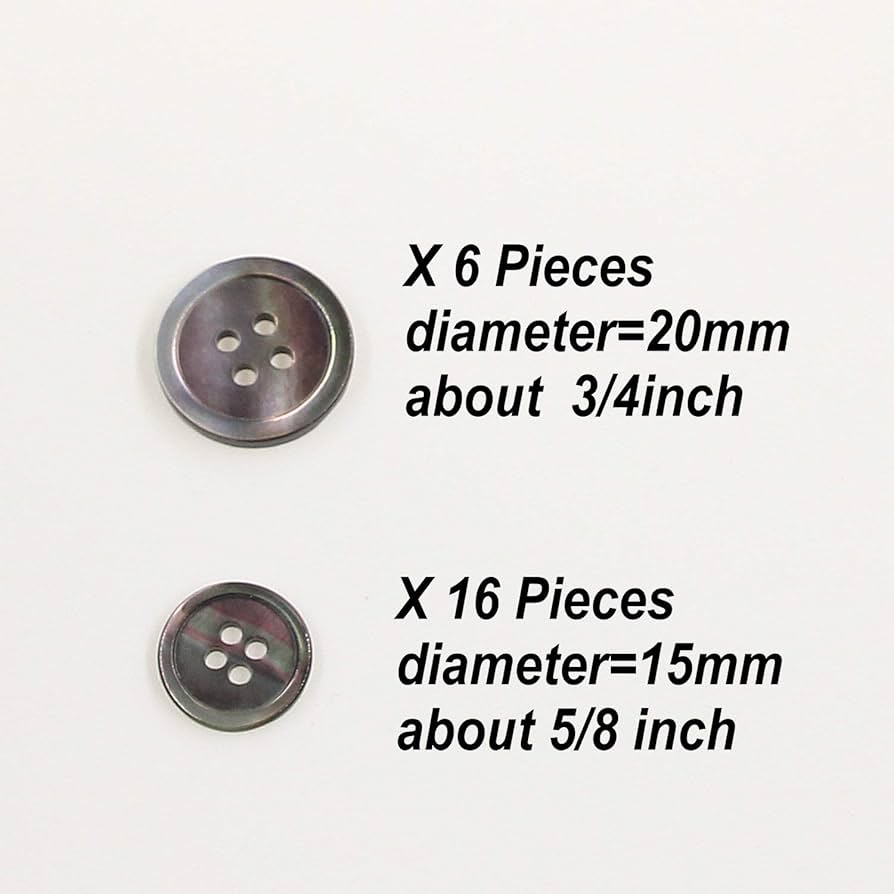 Amazon.com: 22 Pieces Genuine Black Mother of Pearl Blazer