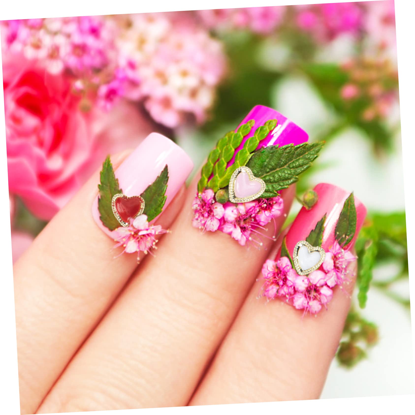 Healvian 180pièces Charms Alliage Pour De Style Décorations De Manucure Élégantes Et Créatives Accessoires De Nail Art Pour Femmes Et Filles