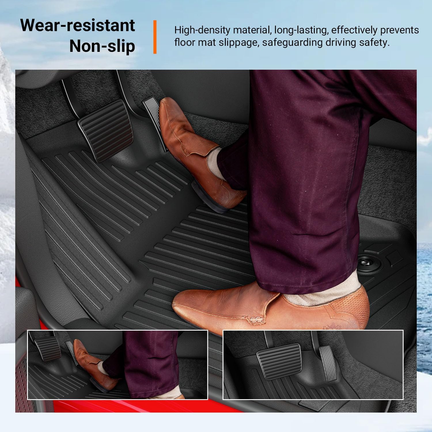 powoq 7 Seats Fuel Floor Mat Compatible with 2025 2026 Toyota 4Runner Cargo Mat Floor Liner TPE Trunk Liner Back Seat Protector Replacement for 2025-2026 Toyota 4Runner Accessories