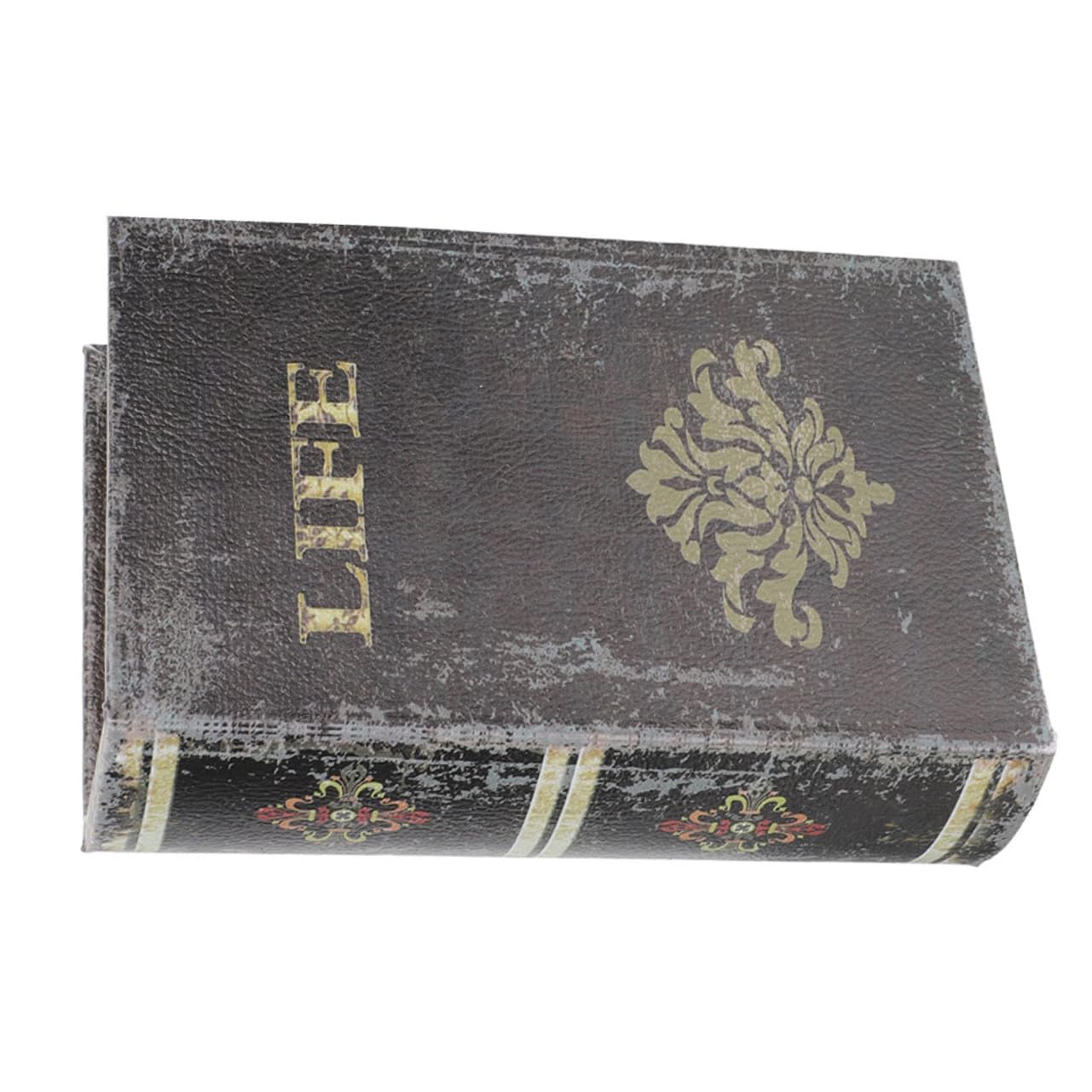 Operitacx Scatola Portaoggetti per Libri Finti Vintage, Decorazione Libro Imitato Superficie Liscia, Contenitore Decorativo per Ufficio e Casa, Accessorio per Organizzare Scrivania