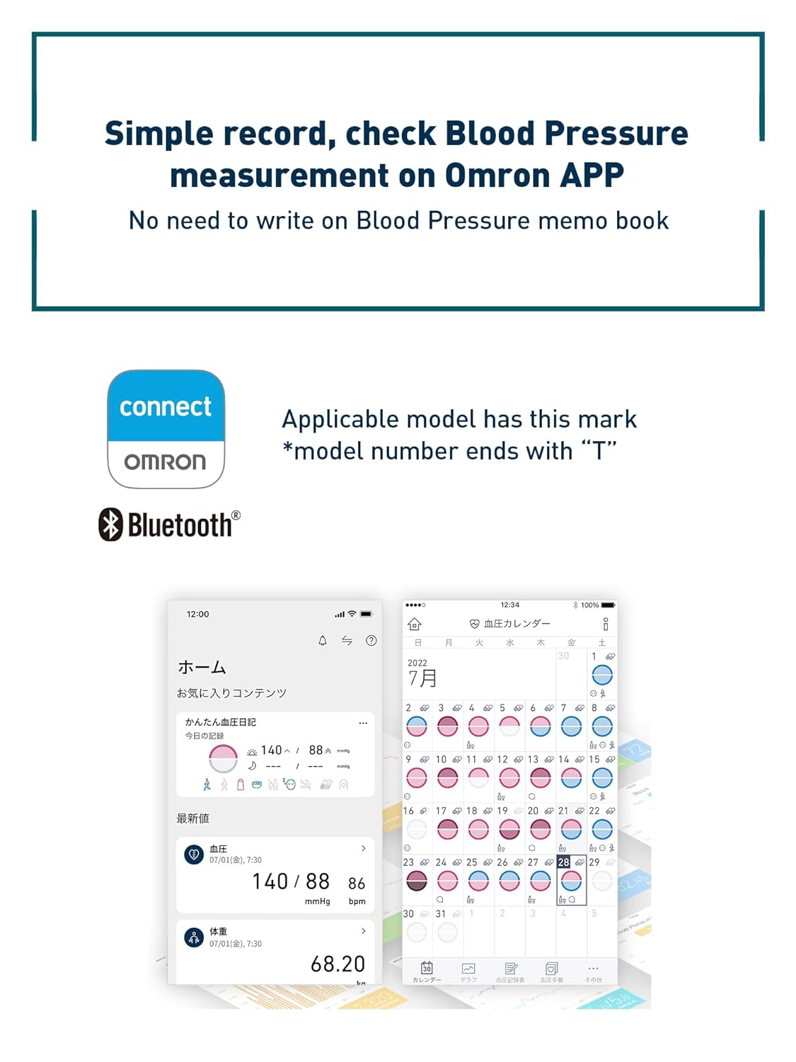 Omron HEM 7142T1 Digital Bluetooth Blood Pressure Monitor with Arm Cuff Wrapping Guide & Intellisense Technology For Most Accurate Measurement Omron HEM 7142T1 Digital Bluetooth Blood Pressure Monitor with Arm Cuff Wrapping Guide & Intellisense Technology For Most Accurate Measurement