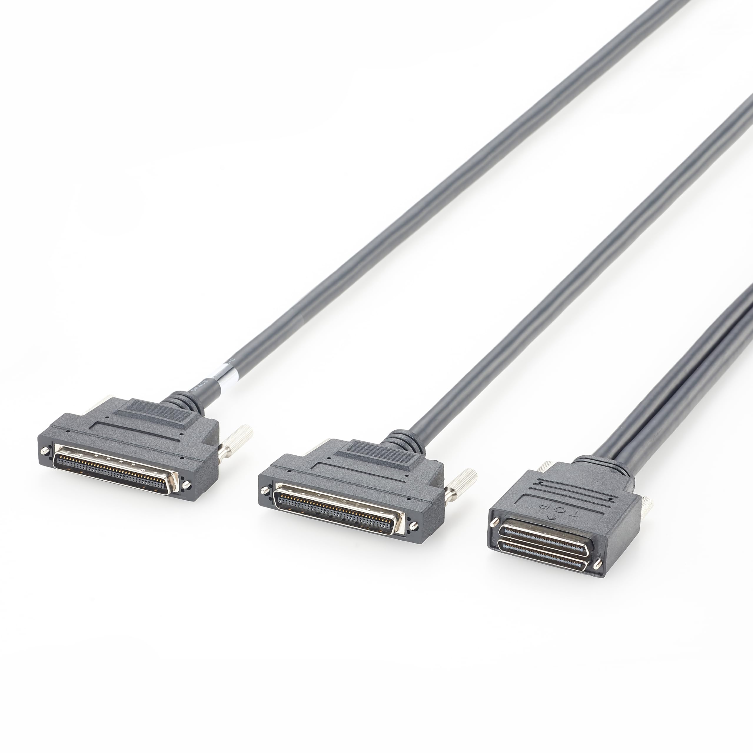 Câble mini SCSI 2S 68 broches 1,5 m mâle vers 2 x HPCN 68 broches mâle SCSI câble de données blindé UL20276 30AWG 34P pour ordinateurs industriels, appareils de stockage et systèmes de