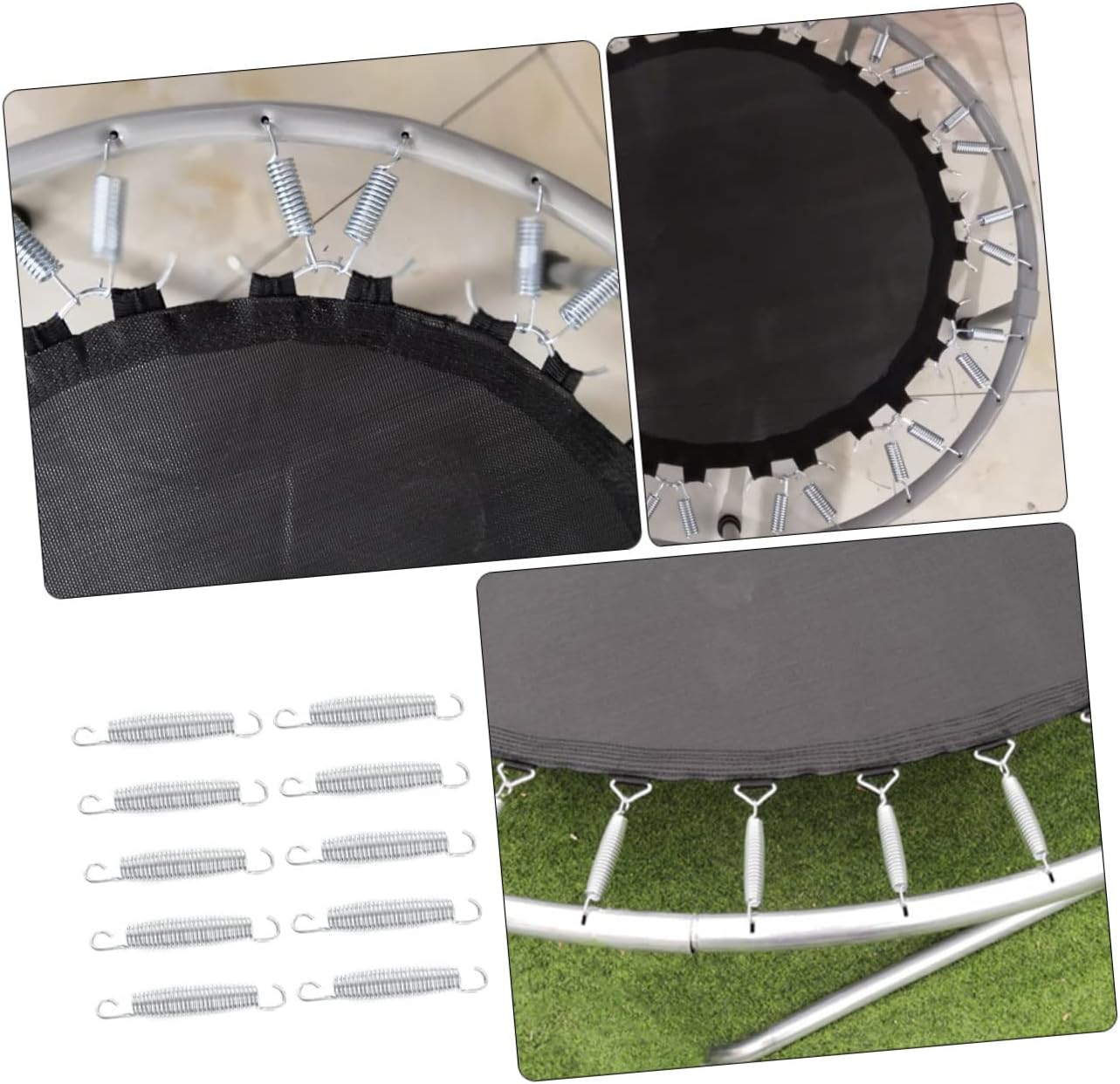 10pcs Professional Trampoline Springs Wire Tension Springs for Use Easy to Install Replacement for Worn-