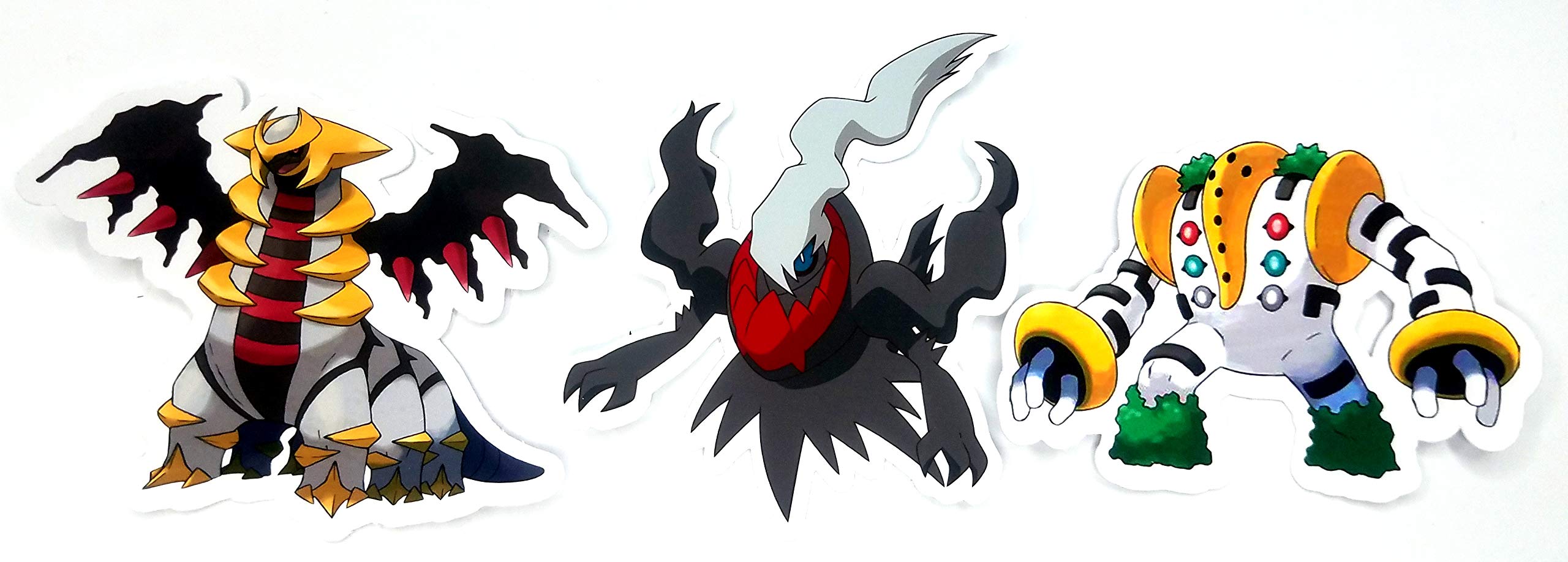 Giratina Darkrai Regigigas 3 Legendary Vinyl Sticker Set | Desertcart  Seychelles, image size:2560x918