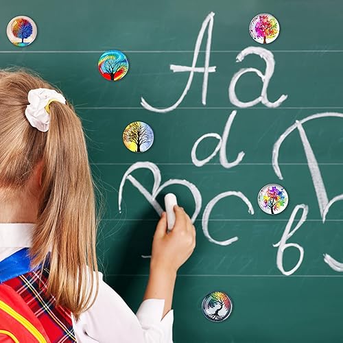 Miniatura 7 de Imán fuerte para refrigerador, 12 unidades, árbol de vida, imán de nevera, cristal para nevera, decoración de pizarra blanca, lavavajillas, gabinete