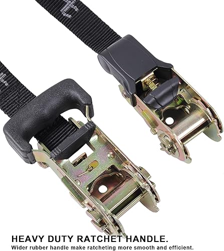 Miniatura 5 de Ayaport Correa de trinquete sin fin de 1 pulgada, 8 pies, 3300 libras, resistencia a la rotura (sin gancho), correa de trinquete pequeña y corta