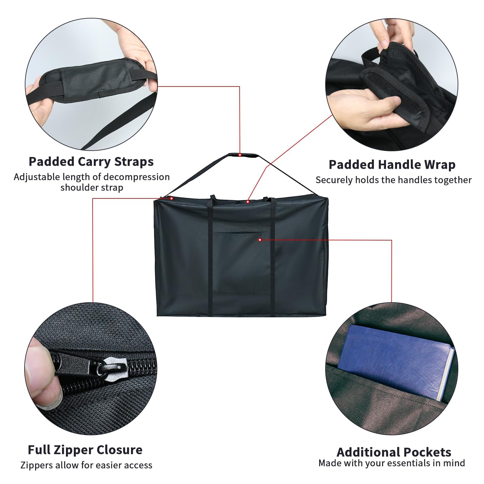 37 Inch Rollator Walker Travel Bag with 2 Medical Luggage Tag — Amazon image 4