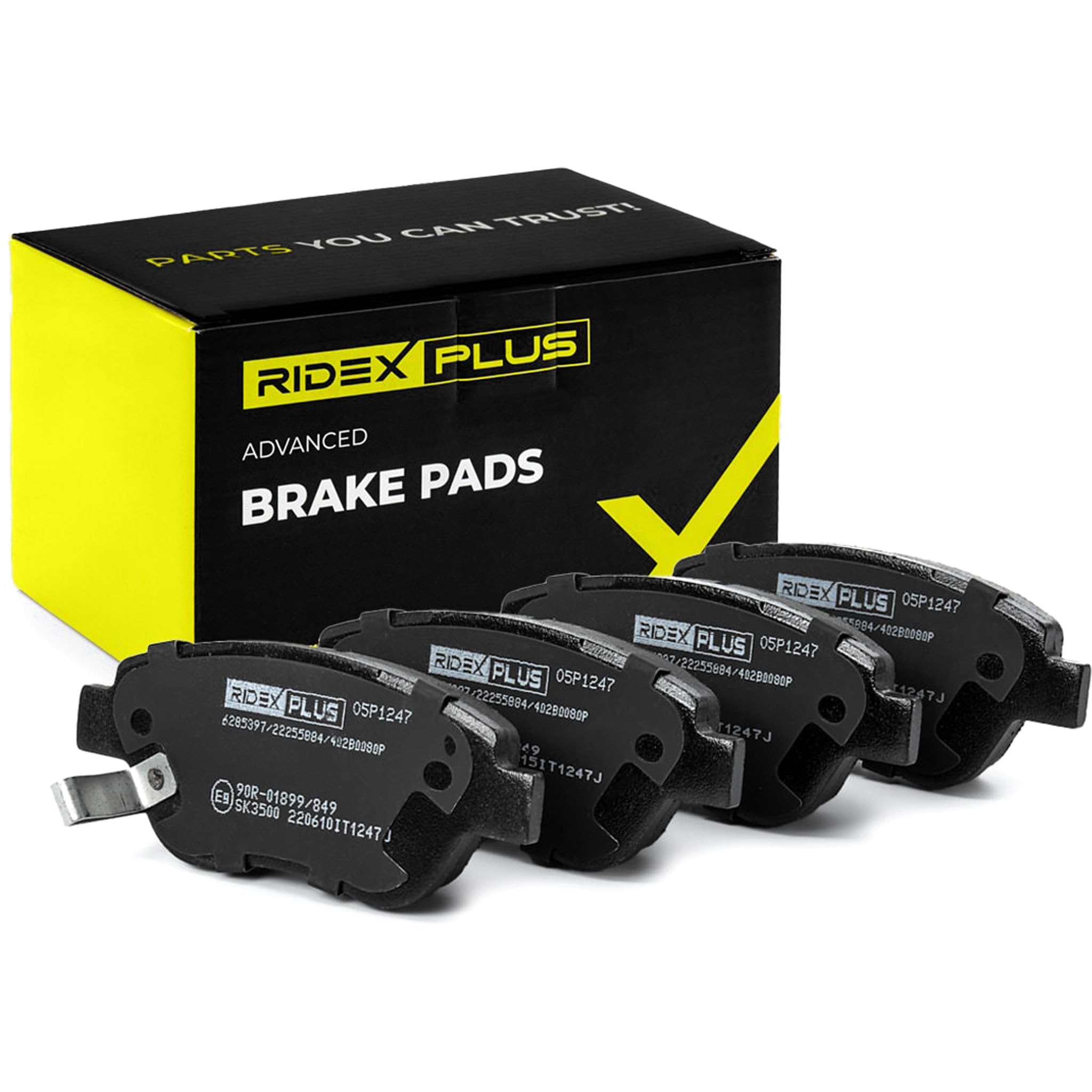 Kit Pastiglie Freni Anteriore RIDEX Con Sensore Usura - Codice 402B0595, Compatibile Con Diverse Marche Auto - 2