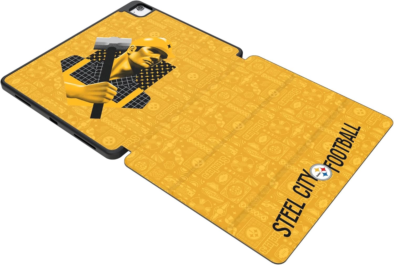 Keyscaper Black Pittsburgh Steelers iPad Tablet Case