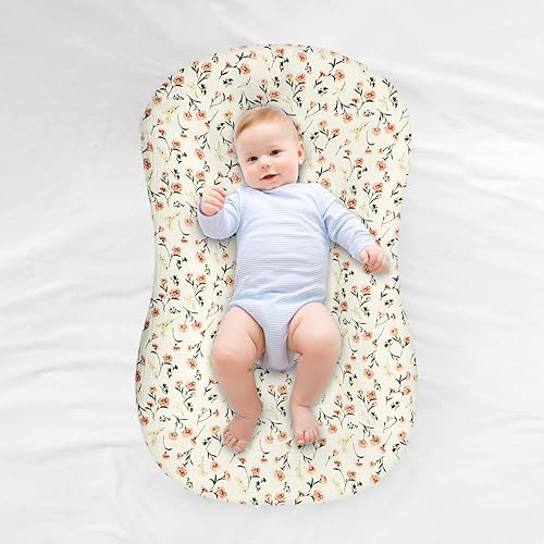 Miniatura 87 de Hooyax Baby Lounger Slipcover for Newborns, Removable Infant Floor Seat, Padded Lounger Cover with Animal Design