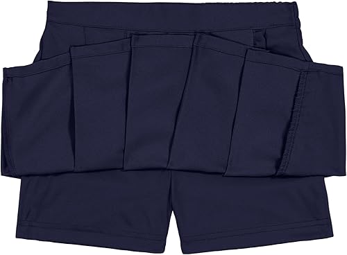 Miniatura 3 de Nautica - Falda de uniforme escolar para niñas con pliegues, con pantalones cortos, cintura de punto y bolsillos funcionales